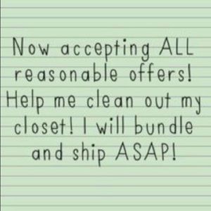 All reasonable offers will be considered